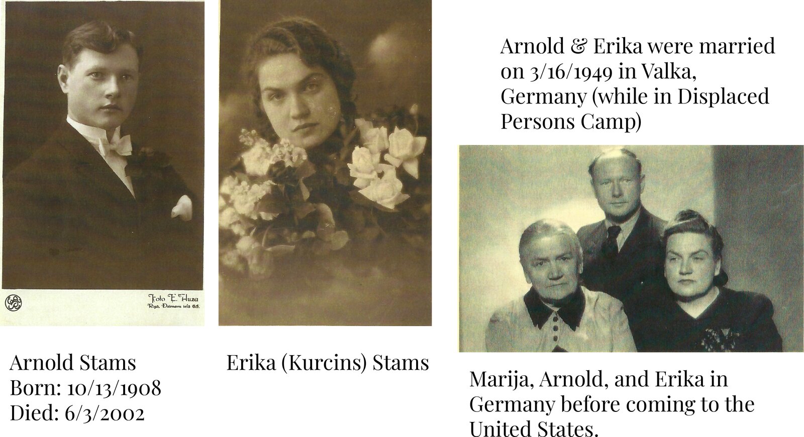 Arnold and Erika Stams